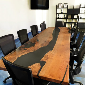 Big Leaf Maple Live Edge River Conference Table