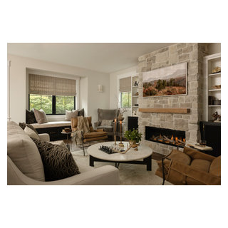 Queen Anne Modern Rustic Living Room Remodel - Transitional - Living ...