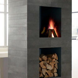 Fireplace - Wall And Floor Tile