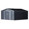 Outsunny Metal Garden Shed Utility Tool Storage 11'x12.5'