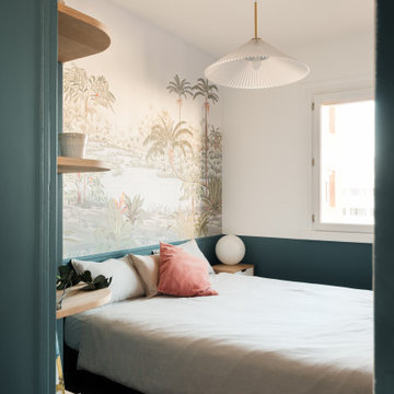 Rénovation colorée d’un appartement années 50