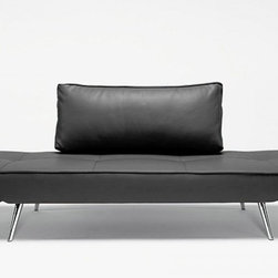 Innovation USA Little Bird Deluxe Daybed in Black Leather Textile - Bedroom Products