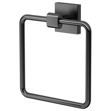 Elevate Towel Ring, Matte Black