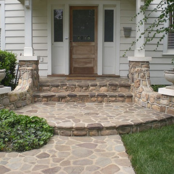 stone walls and steps