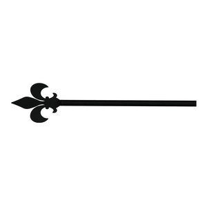 121 Fleur De Lis Curtain Rods Modern Curtain Rods By Sallys