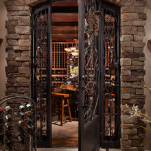 Wine Cellar Doors And Library Entry
