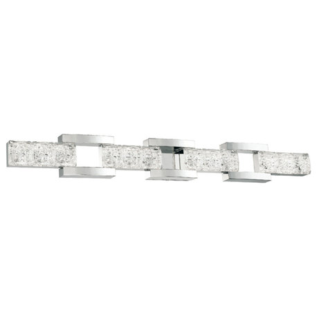 Modern Forms Sofia 41" LED Bath Vanity and Wall Light, Polished Nickel