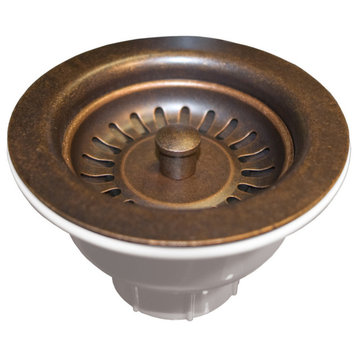 3.5" Basket Strainer in Weathered Copper