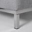 Oslo Grey Sectional Sofa, Light Grey