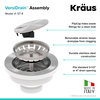 VersiDrain Assembly with FlipCap, Stainless Steel