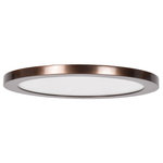 Access Lighting - Disc LED Round Flush Mount, Bronze, 9.5" - SKU: 20812LEDD-BRZ/ACR