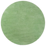 KAS - KAS Bliss 1578 Shag Shag Rug, Spearmint Green, 8'0"x8'0" Round - The elegant, hand-made shag area rugs of the Bliss collection will add comfort and luxury to any room. Made of a Poly-acrylic blend, these rugs blend subtle shades for an elegant look. The KS Bliss rug collection is constructed using unique techniques developed by KS to create long-lasting high-quality rugs in colors that compliment today's lifestyles. Select from a range of colors and rectangular sizes.