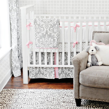 Stella Gray Baby Bedding Collection