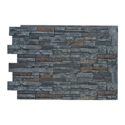 DURANGO FAUX STACKED STONE- 36"H x 48"W - Wall Panels