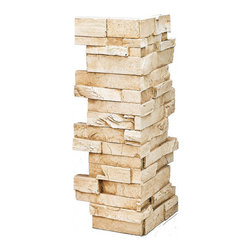 148-EVEREST STACKED DEEP SLATE CORNER 24"H X 6"W X 1"D - Wall Panels