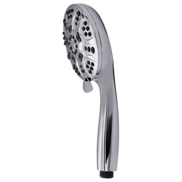 6-Function Adjustable Spray Hand Shower, Polished Chrome