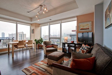 Trendy living room photo in Toronto
