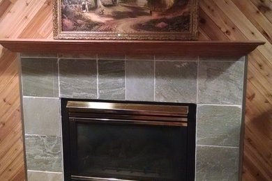 TILE FIREPLACE