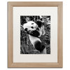 Philippe Hugonnard 'Panda II' Art, Birch Frame, White Matte, 20"x16"