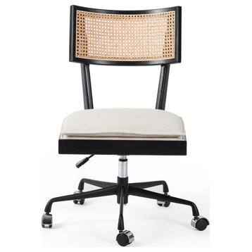 Britt Desk Chair, Brushed Ebony