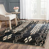 Concettina Hand Knotted Rug, Black / Beige 4'x6'