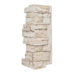 142-BRIGHTON WIDE STACKED STONE CORNER 24"H X 11"W X 1 1/4"D - Wall Panels