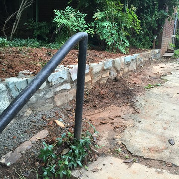 Field Stone Retaining Wall Repair in Washington DC, Kalorama Heights NW