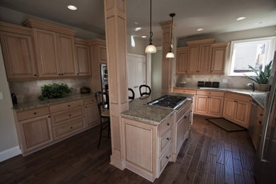 Elegant kitchen photo in Portland