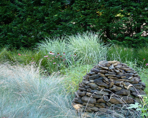 Eclectic Landscape Cairns Inspiration for an eclectic landscape in Sydney.