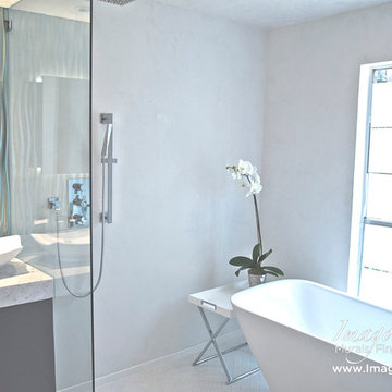 Master Bath Waterproof Veneer Plaster System