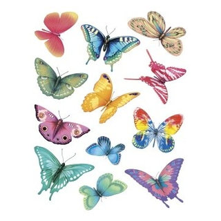 Butterfly Magic 2-Sheet IdeaStix Accents Peel and Stick - Contemporary ...