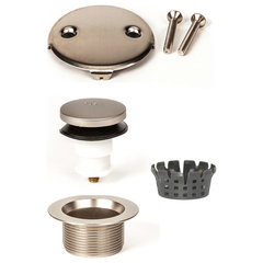 TubSTRAIN ToeTouch Bathtub Drain Stopper With Fittings and Haircatcher - Tub  And Shower Parts - by PF WaterWorks