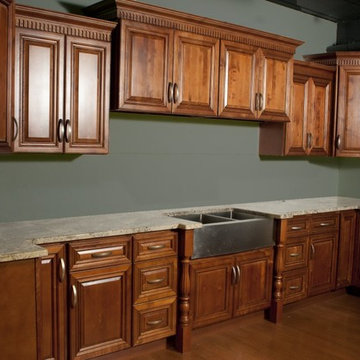 Quinn Walnut Straight 14' Wall
