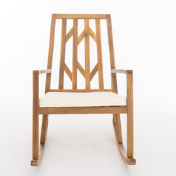Transitional Outdoor Rocking Chairs by GDFStudio