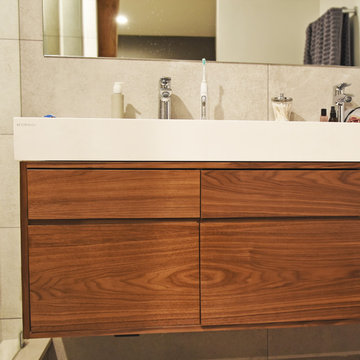 Black Walnut Floating Bathroom Vanity