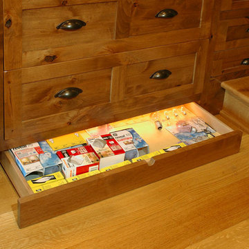 Toe kick drawers