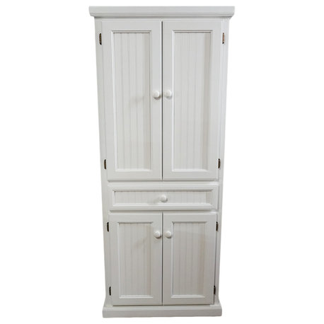 Coastal Kitchen Pantry, Bright White