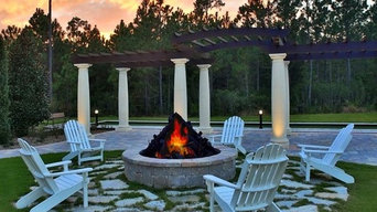 Gas FirePit with Flagstone
