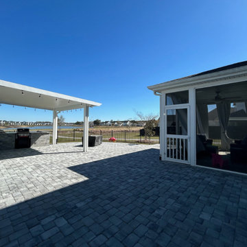Paver Patio with Patio Cover – Summerville, SC