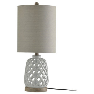 ceramic cut out table lamp