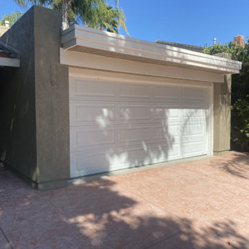 Driveway with stamp concrete