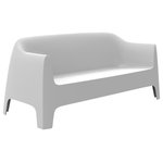 Vondom - Solid Sofa, Basic/Injection, White - As its name suggests it appears to be found in nature itself, creating synergism between the natural and the artificial landscape. Stone can fit perfectly into any environment, transmitting its own particular elegance, thanks to its material, as well as its original shape.