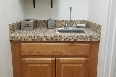 Inspiration for a contemporary bathroom remodel in Other
