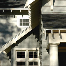 exterior craftsman door, column and porch ideas