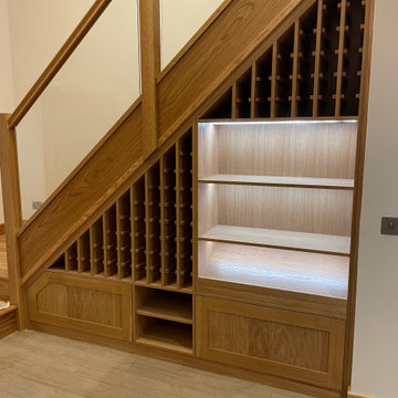 Bespoke Under stair wine rack