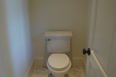 Example of a minimalist powder room design in Atlanta