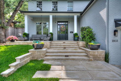 Inspiration for a transitional exterior home remodel in Austin