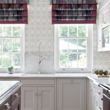 Traditional hand painted framed kitchen