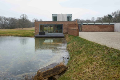Large contemporary exterior in Surrey.