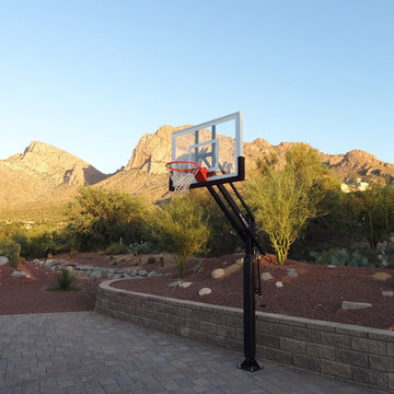 Marc S's Pro Dunk Silver Basketball System on a 41x35 in Tucson, AZ